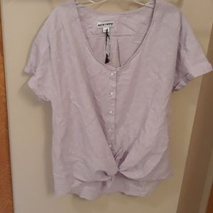 Linen Cotton Blend Tee shirt